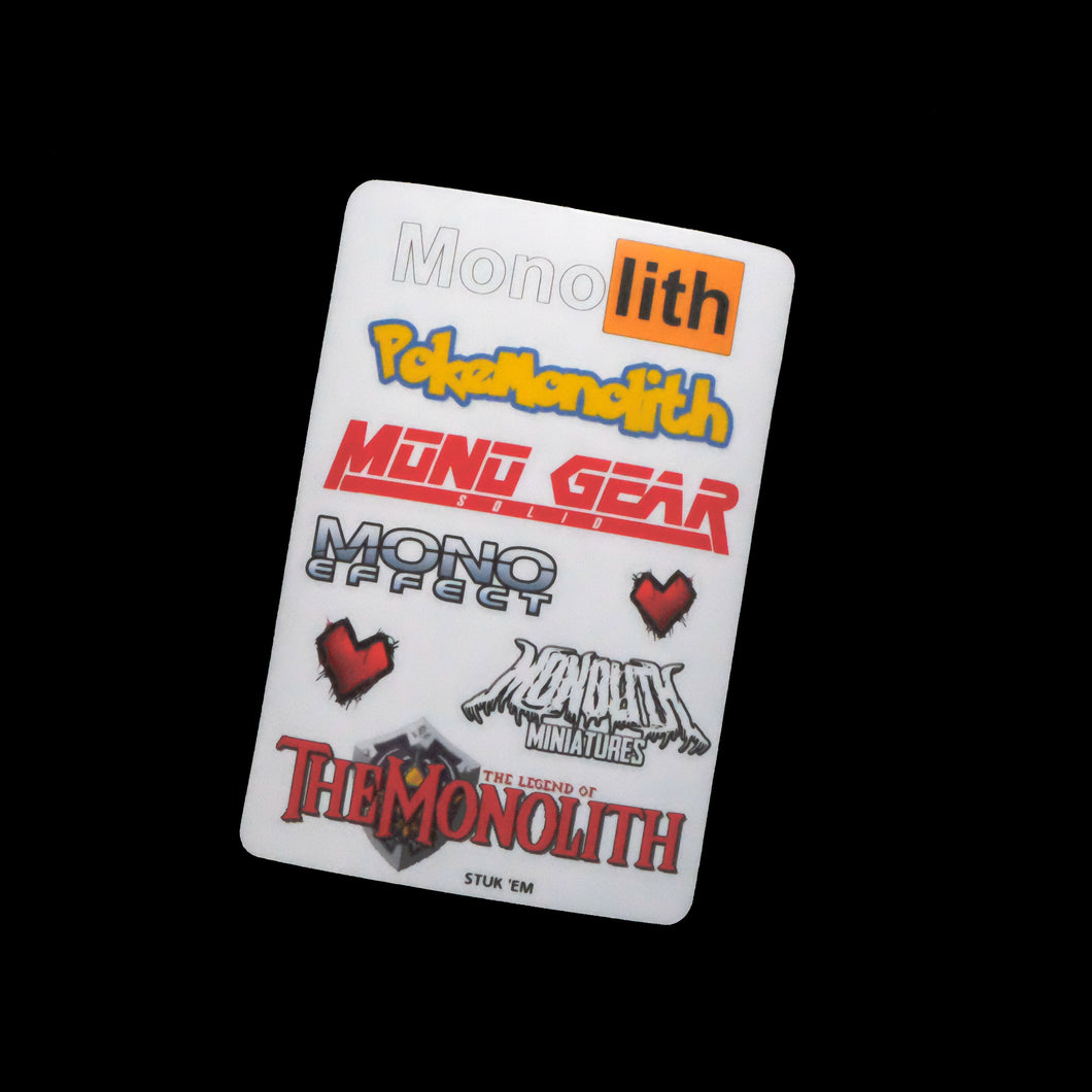 The Monolith Logo Clear Set